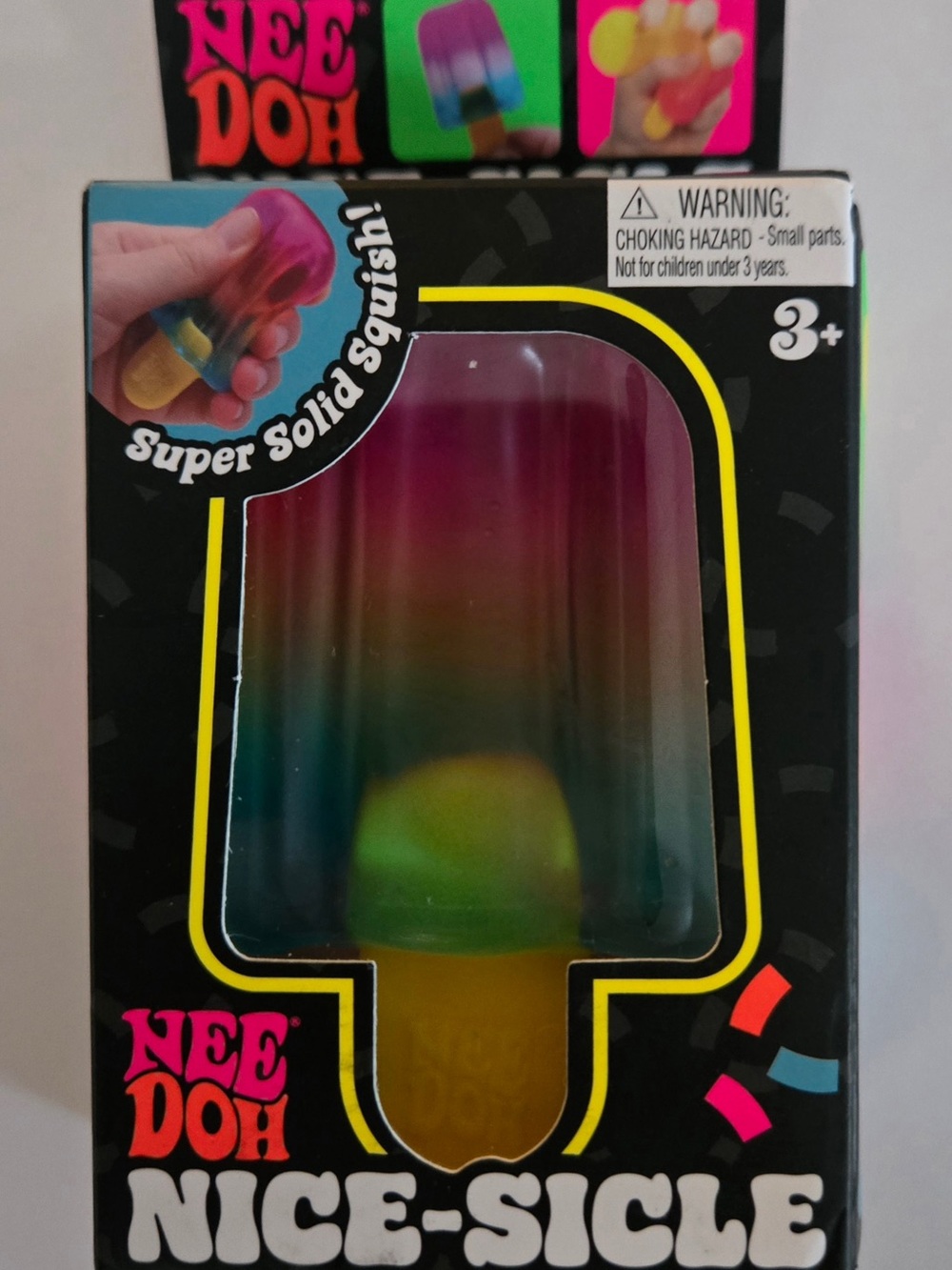 NeeDoh Nice-sicle – Rainbow Popsicle Squishy